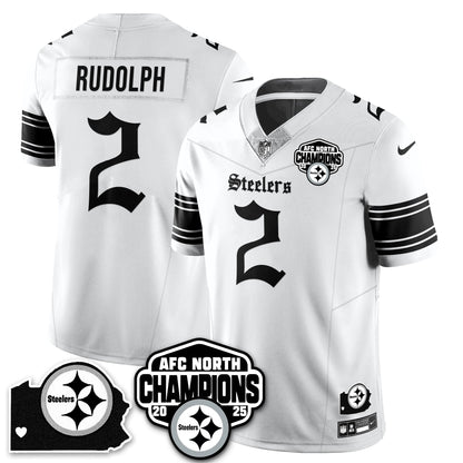 PIT Gothic AFC North Division Champions Vapor Limited Jersey - All Stitched