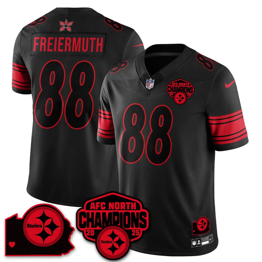 PIT Stranger Things AFC North Division Champions Vapor Limited Jersey - Stitched
