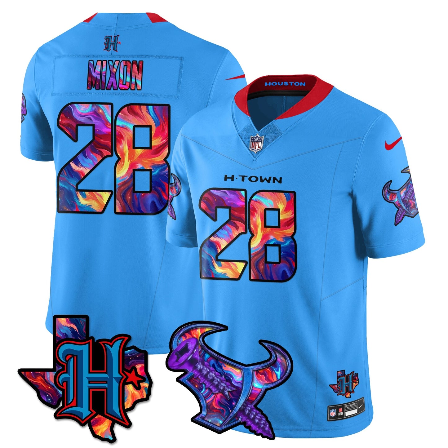 HOU Special Vapor Limited Jersey - All Stitched