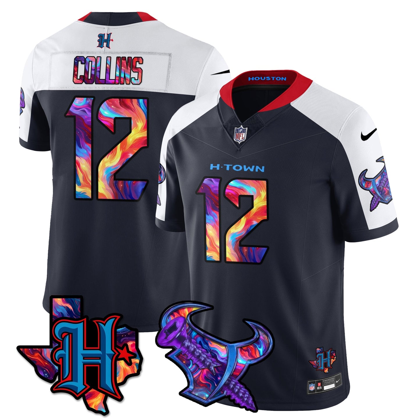 HOU Special Vapor Limited Jersey - All Stitched