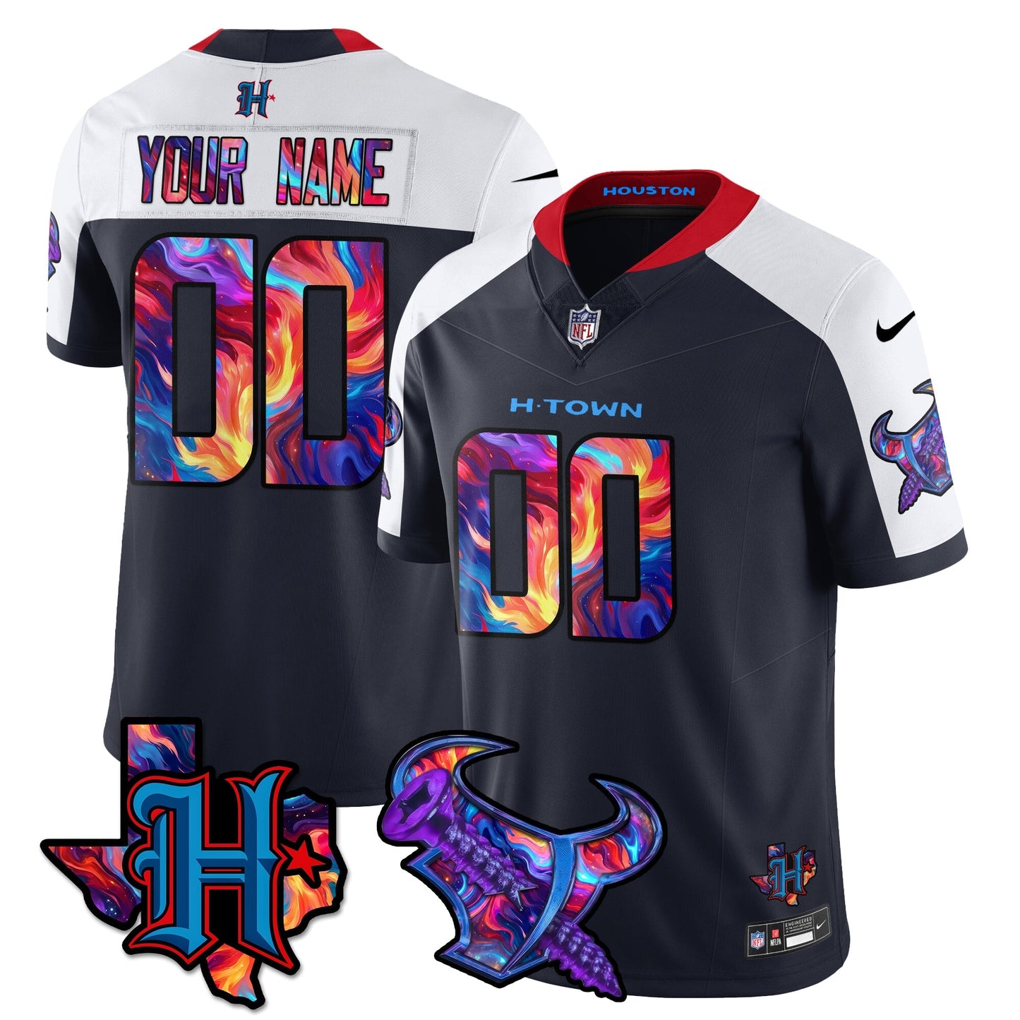 HOU Special Vapor Limited Jersey - All Stitched