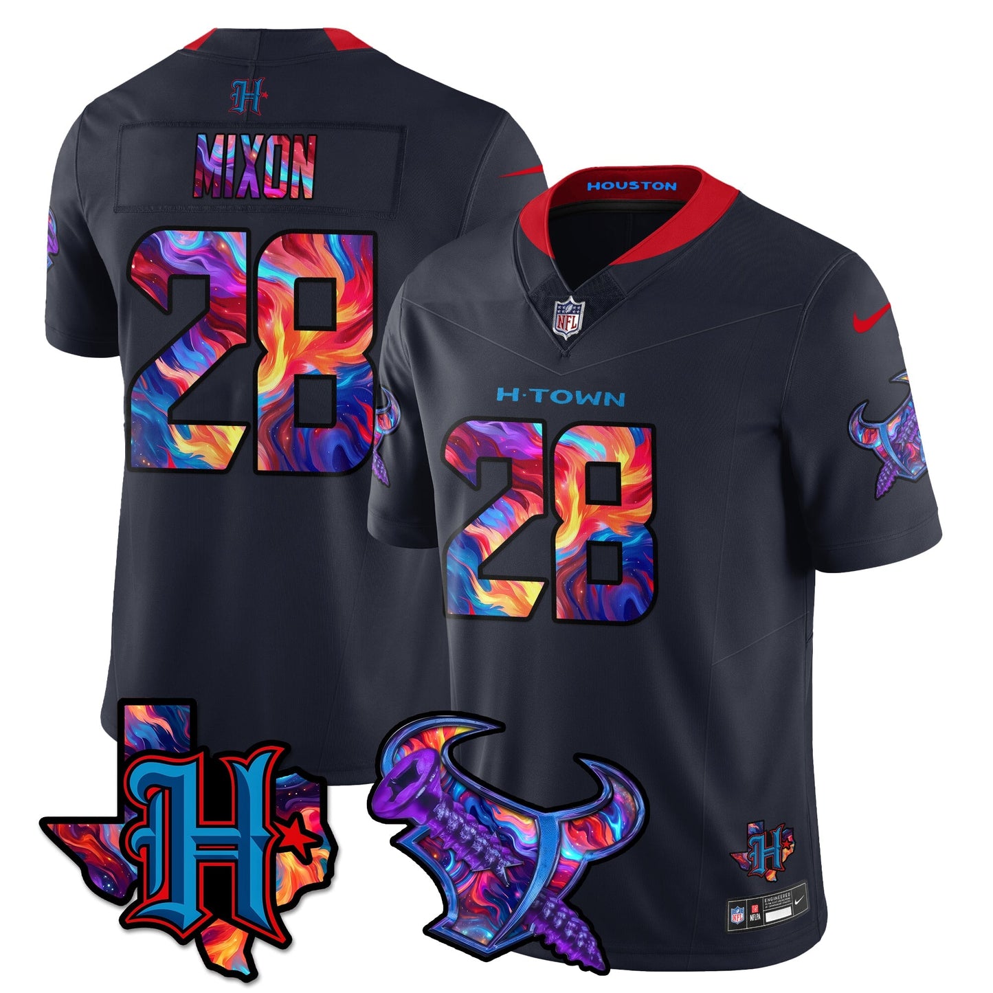 HOU Special Vapor Limited Jersey - All Stitched