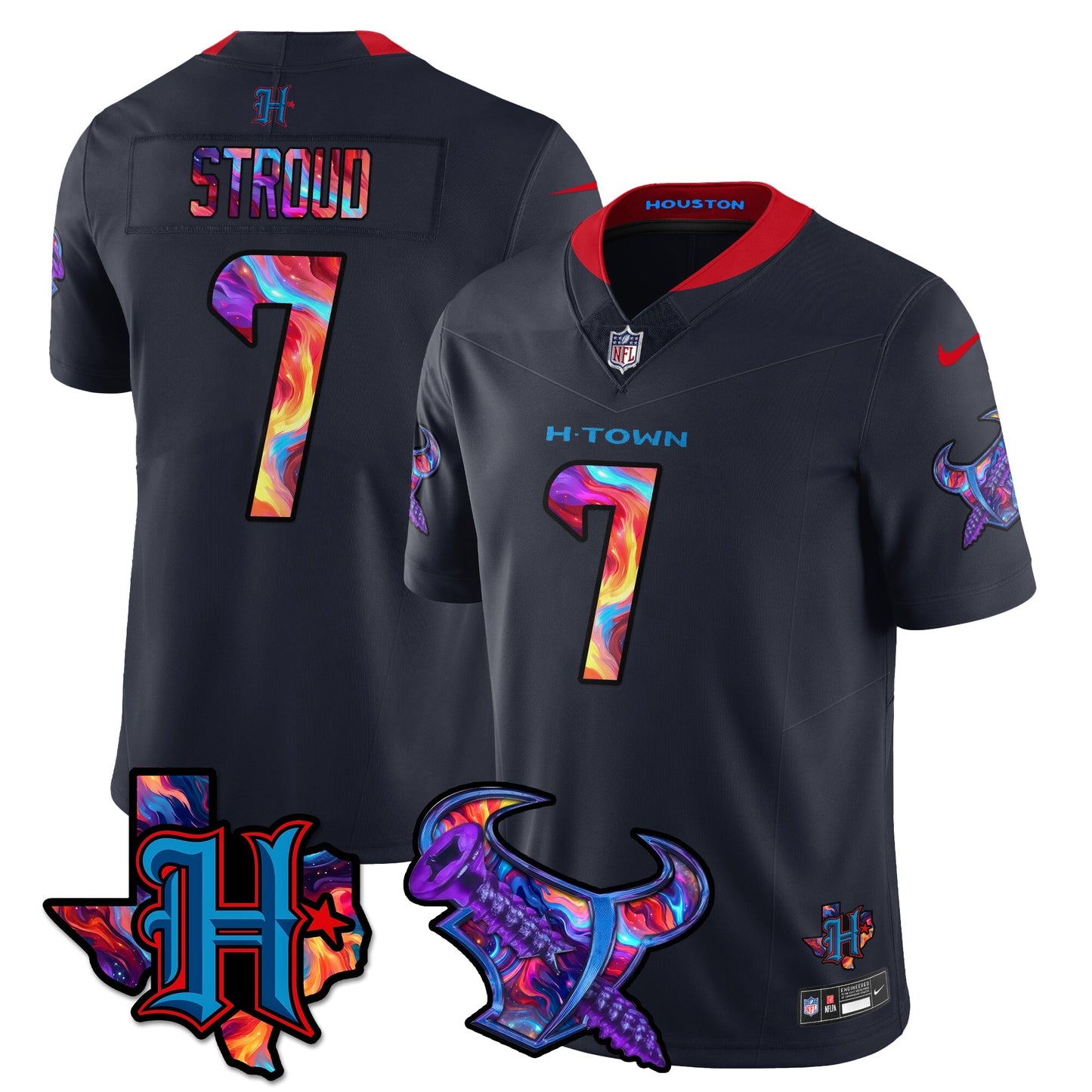 HOU Special Vapor Limited Jersey - All Stitched