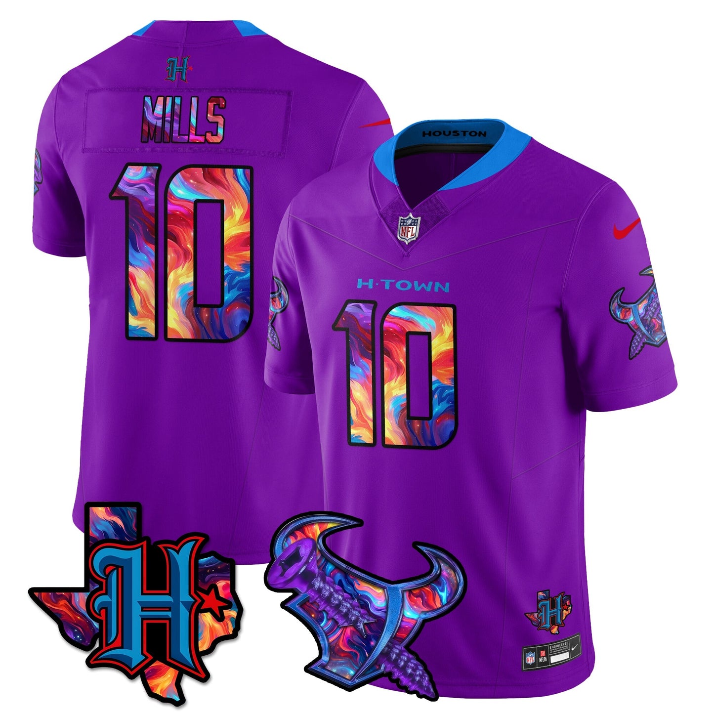 HOU Special Vapor Limited Jersey - All Stitched