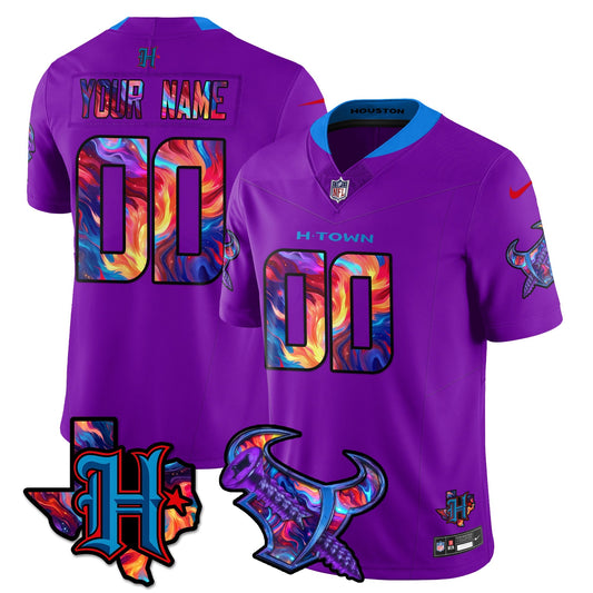 HOU Special Vapor Limited Custom Jersey - Stitched