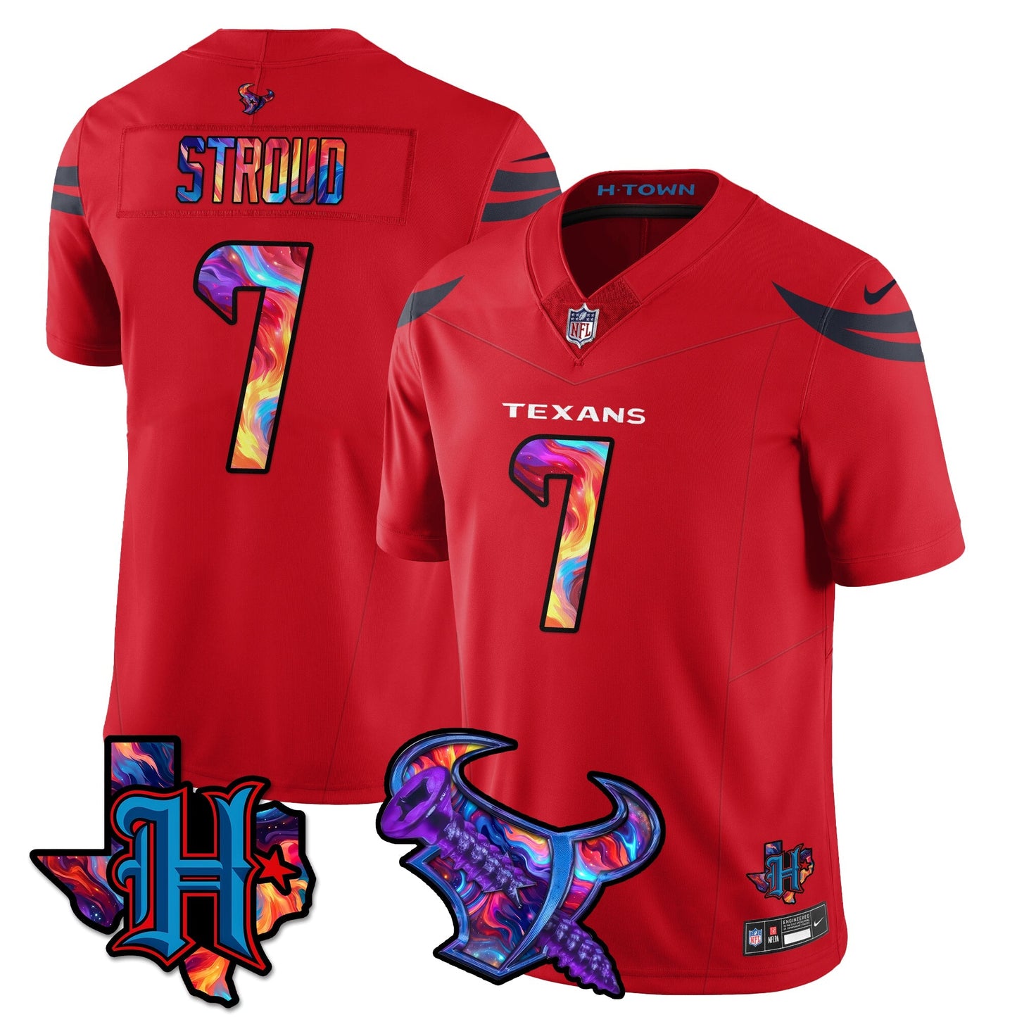 HOU Special Vapor Limited Jersey - All Stitched