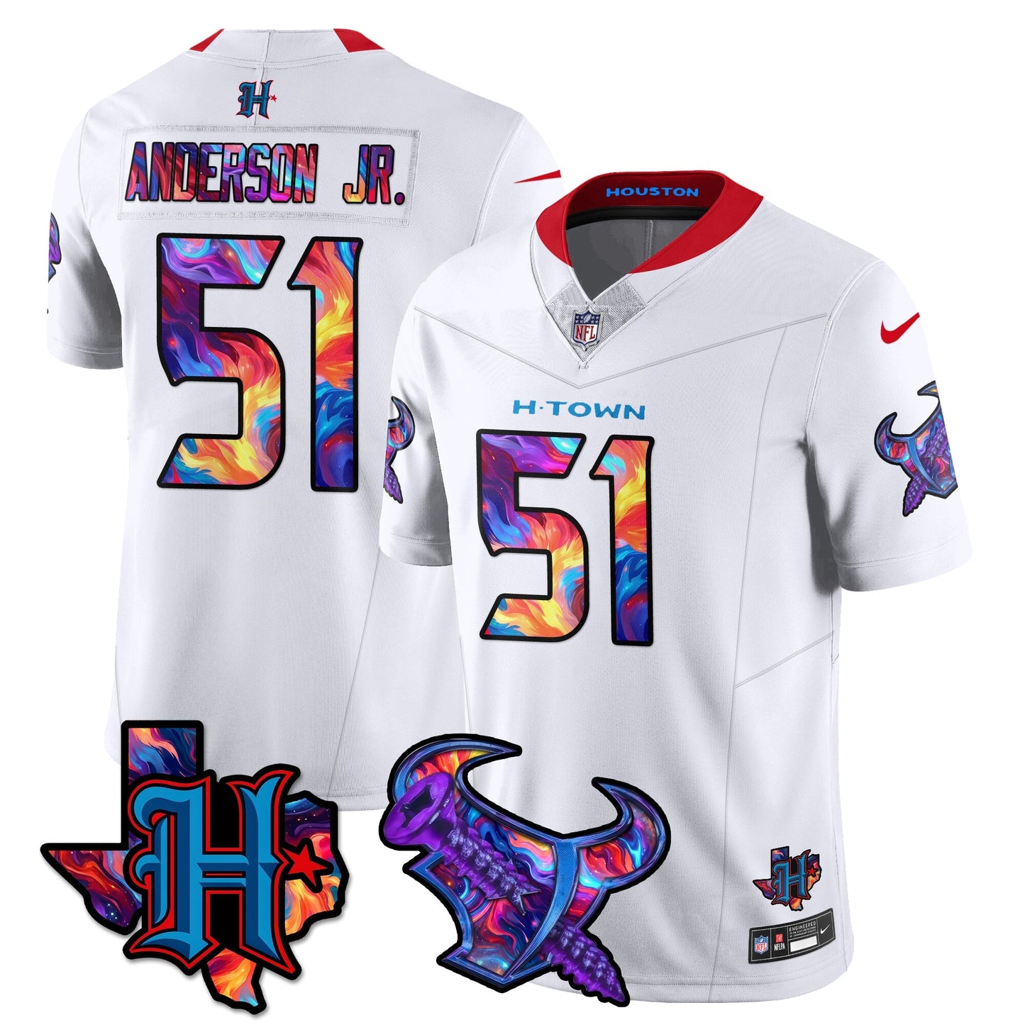 HOU Special Vapor Limited Jersey - All Stitched