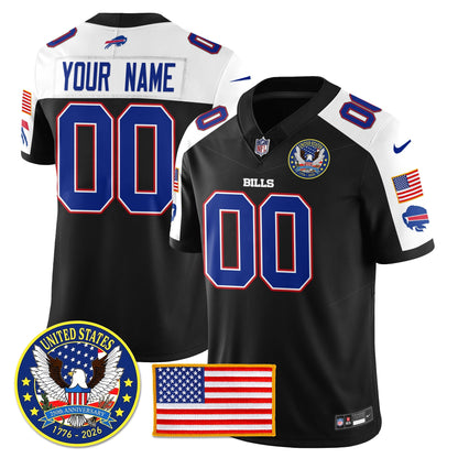 Custom BUF "United States 250th Anniversary Patch" Vapor Limited Jersey - All Stitched