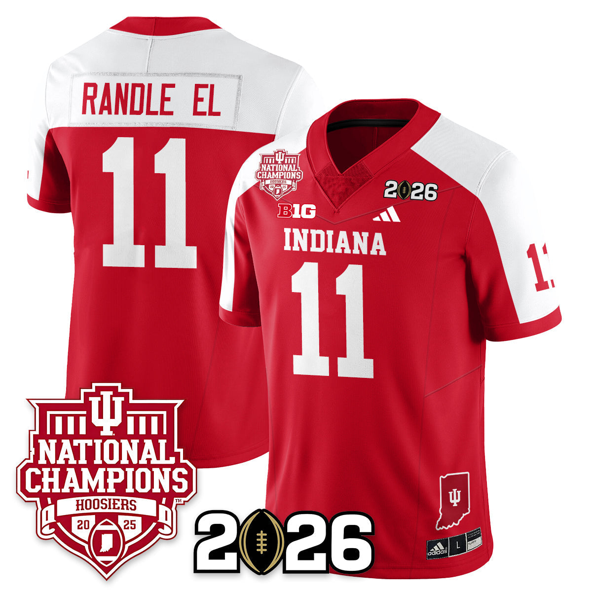 Indiana H Vapor Limited Football Jersey - 2025 National Champions - All Stitched