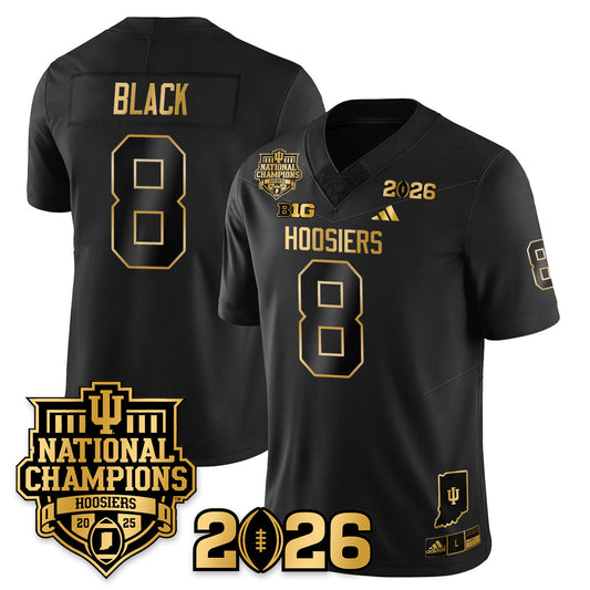 Indiana H Vapor Limited Football Gold Jersey - 2025 National Champions - Stitched