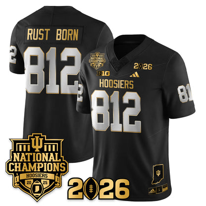 Indiana H Vapor Limited Football Gold Jersey - 2025 National Champions - All Stitched