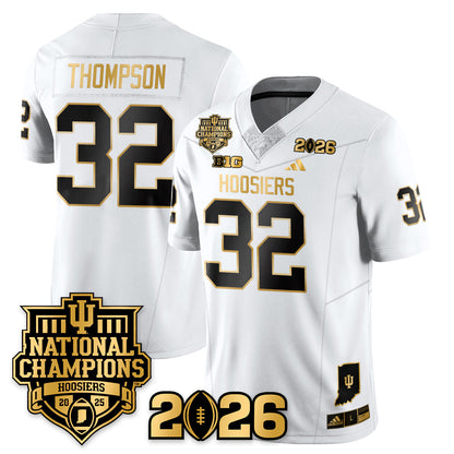 Indiana H Vapor Limited Football Gold Jersey - 2025 National Champions - All Stitched