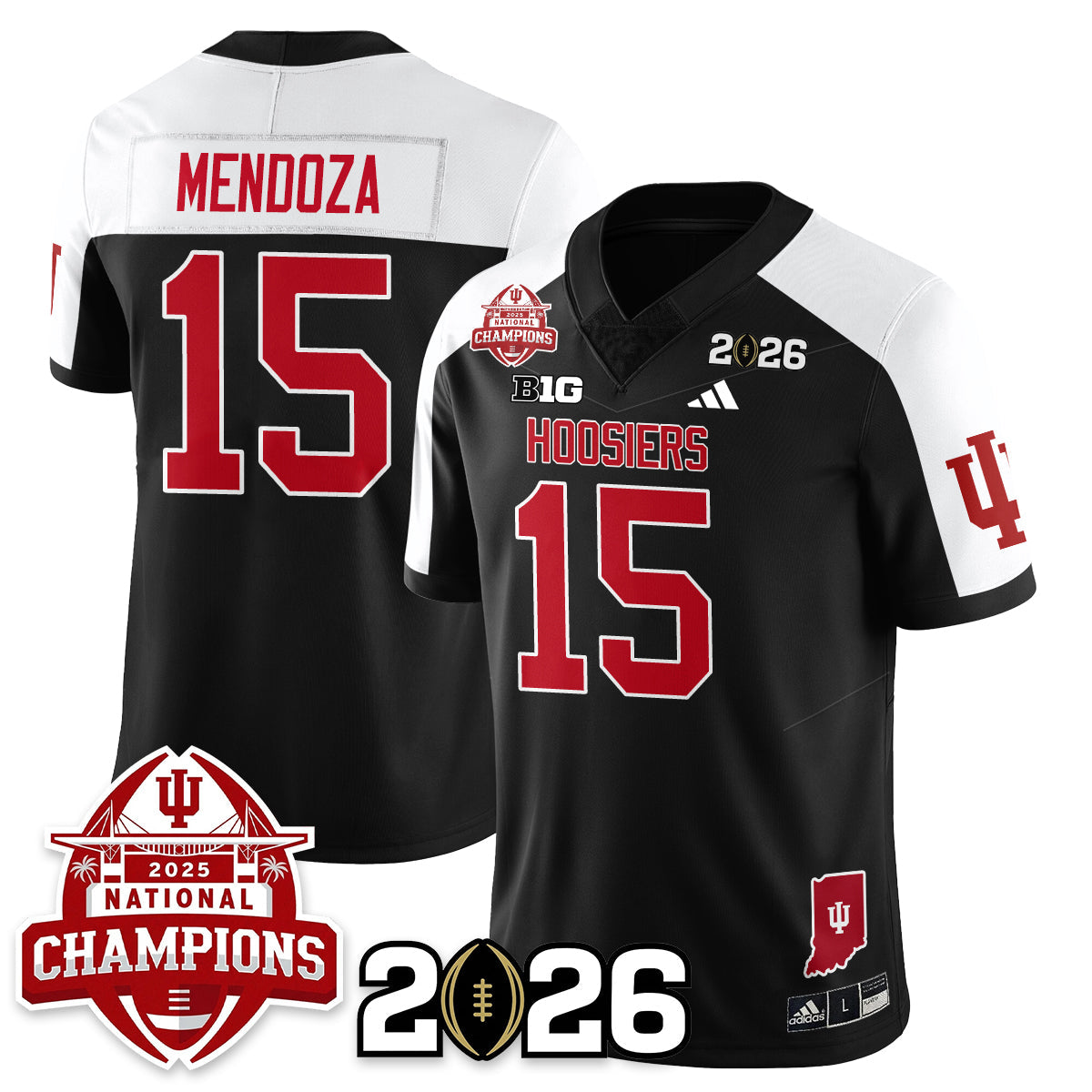 Indiana H Vapor Limited Football Jersey V2 - 2025 National Champions - All Stitched