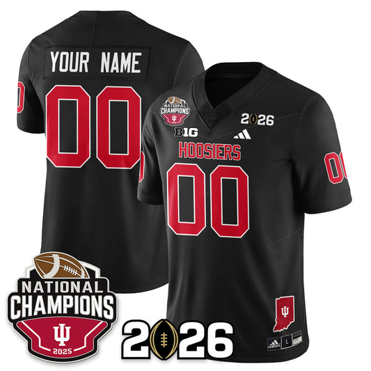Custom Indiana H Vapor Limited Football Jersey V3 - 2025 National Champions - Stitched