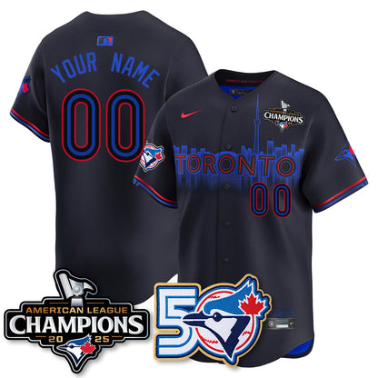 Custom TBJ 2025 American League Champions Vapor Limited Jersey - 50th Season - All Stitched