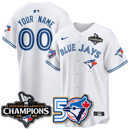 Custom TBJ 2025 American League Champions Vapor Limited Jersey - 50th Season - All Stitched