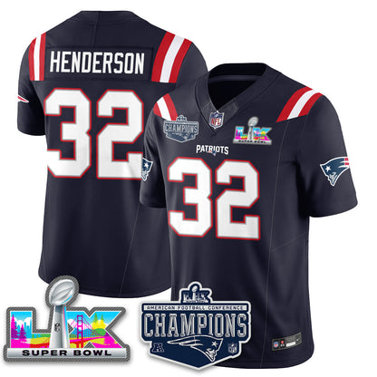 NE 2025 AFC Champions Vapor Limited Jersey - All Stitched