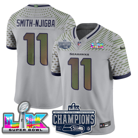 SEA 2025 NFC Champions Vapor Limited Jersey - Stitched