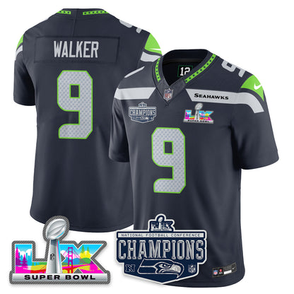 SEA 2025 NFC Champions Vapor Limited Jersey - All Stitched