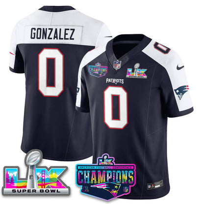 NE 2025 Vapor Jersey - AFC Champions Limited Patch - All Stitched