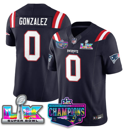 NE 2025 Vapor Jersey - AFC Champions Limited Patch - All Stitched