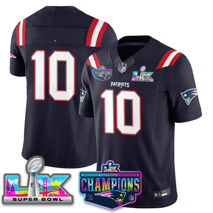 NE 2025 Vapor Jersey - AFC Champions Limited Patch - All Stitched