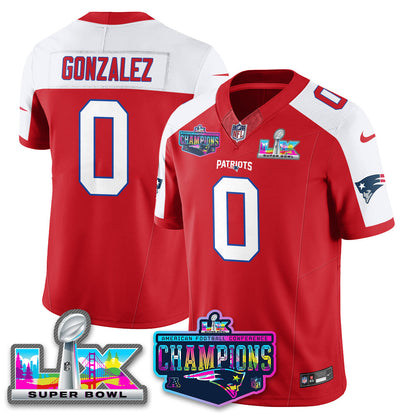 NE 2025 Vapor Jersey - AFC Champions Limited Patch - All Stitched