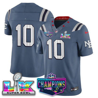NE 2025 Vapor Jersey - AFC Champions Limited Patch - All Stitched