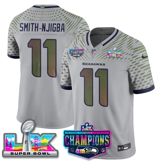 SEA 2025 Vapor Limited Jersey - NFC Champions Limited Patch - Stitched