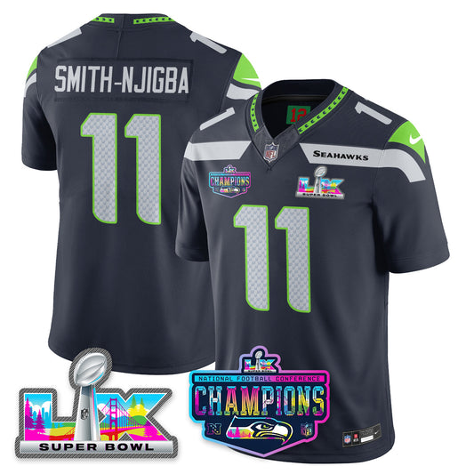 SEA 2025 Vapor Limited Jersey - NFC Champions Limited Patch - Stitched n10