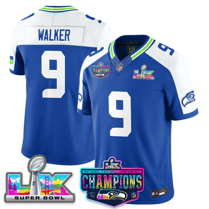 SEA 2025 Vapor Limited Jersey - NFC Champions Limited Patch - All Stitched