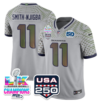 SEA Super Bowl LX Champions Jersey - All Stitched N1