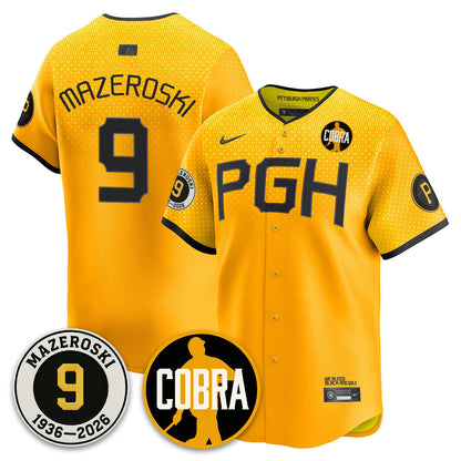 PIT Memories Vapor Limited Jersey - Bill Mazeroski Patch - All Stitched
