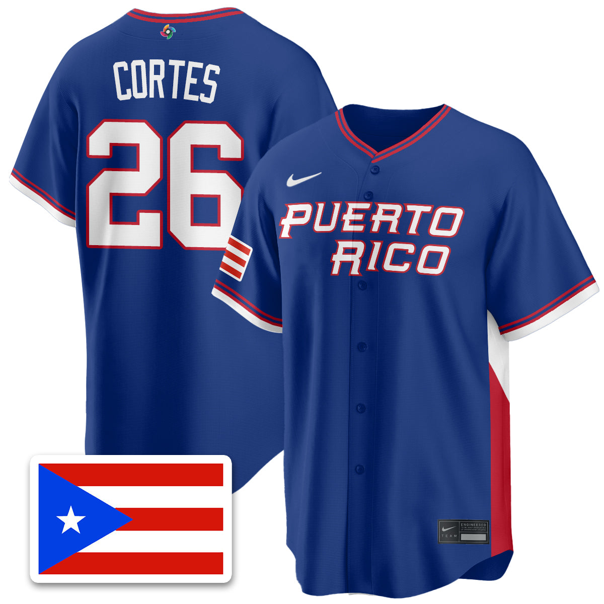 Puerto Rico Baseball 2026 World Baseball Classic Limited Jersey - All Stitched