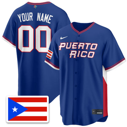 Custom Puerto Rico Baseball 2026 World Baseball Classic Limited Jersey - All Stitched