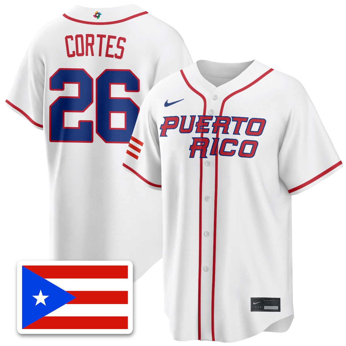Puerto Rico Baseball 2026 World Baseball Classic Limited Jersey - All Stitched