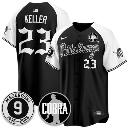 PIT Memories Vapor Limited Gothic Jersey - Bill Mazeroski Patch - All Stitched