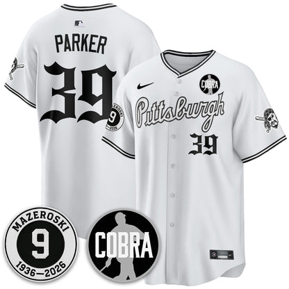 PIT Memories Vapor Limited Gothic Jersey - Bill Mazeroski Patch - All Stitched