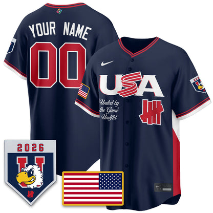 USA Baseball x Undefeated 2026 World Baseball Classic Limited Jersey - All Stitched