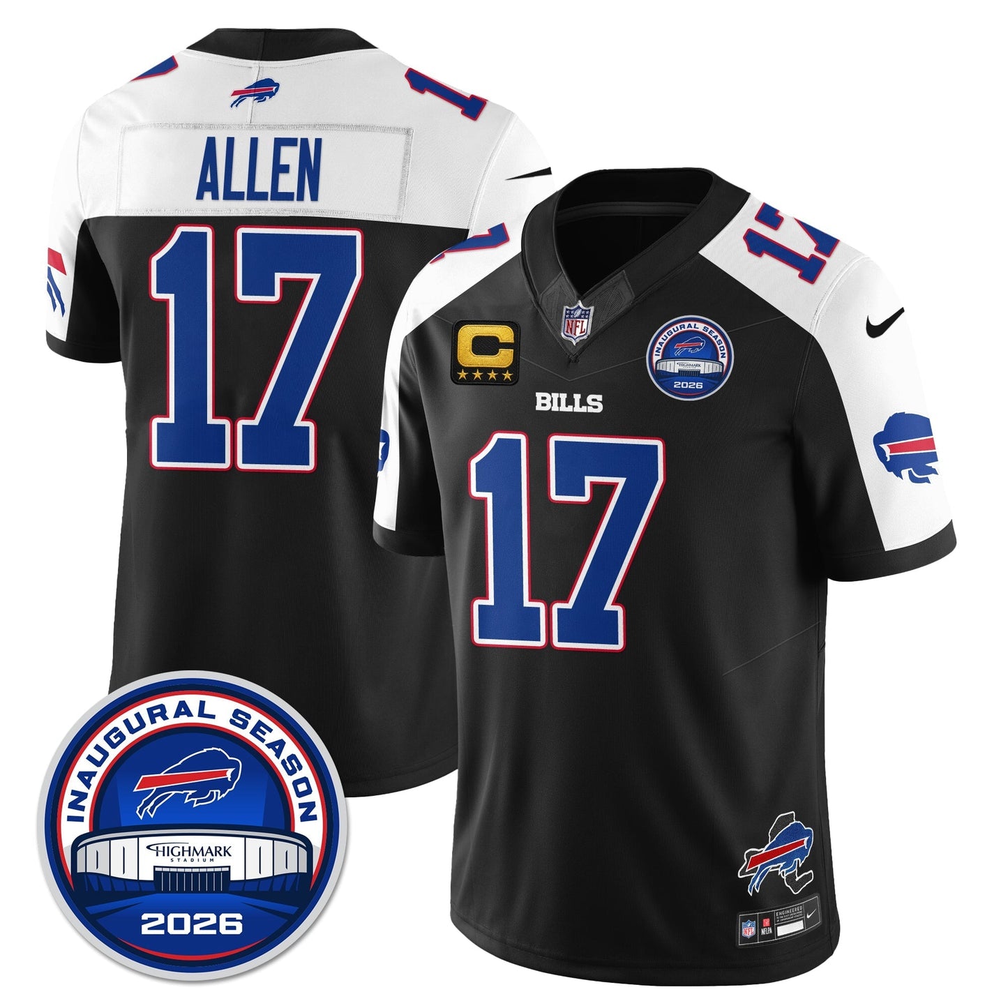 BUF 2026 Inaugural Season Patch Limited Gold Jersey - Stitched