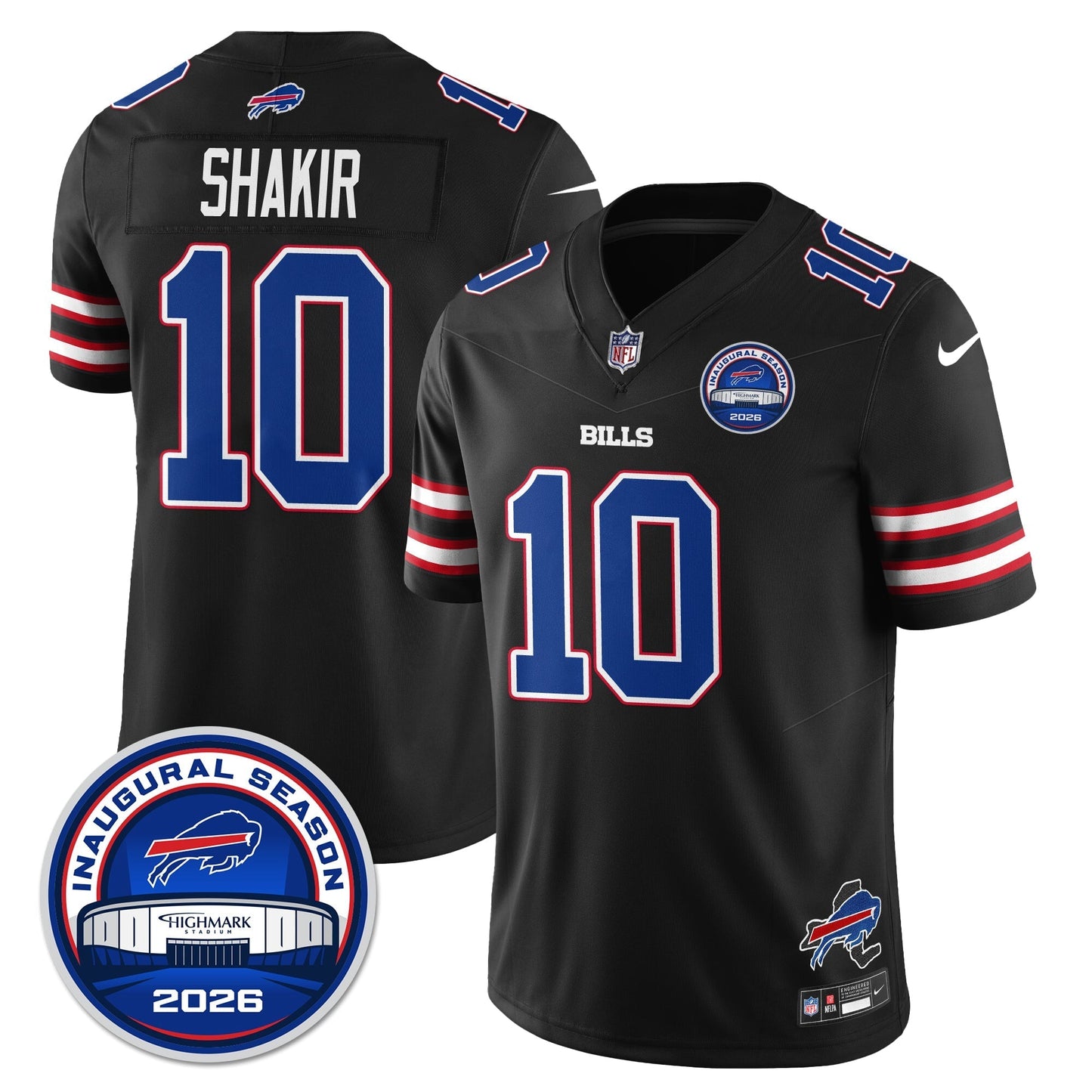 BUF 2026 Inaugural Season Patch Limited Gold Jersey - Stitched