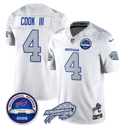 BUF 2026 Inaugural Season Patch Limited Gold Jersey - Stitched