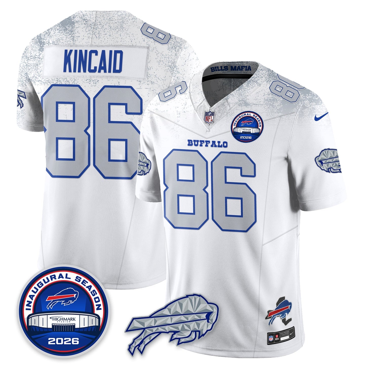 BUF 2026 Inaugural Season Patch Vapor Limited Jersey - All Stitched