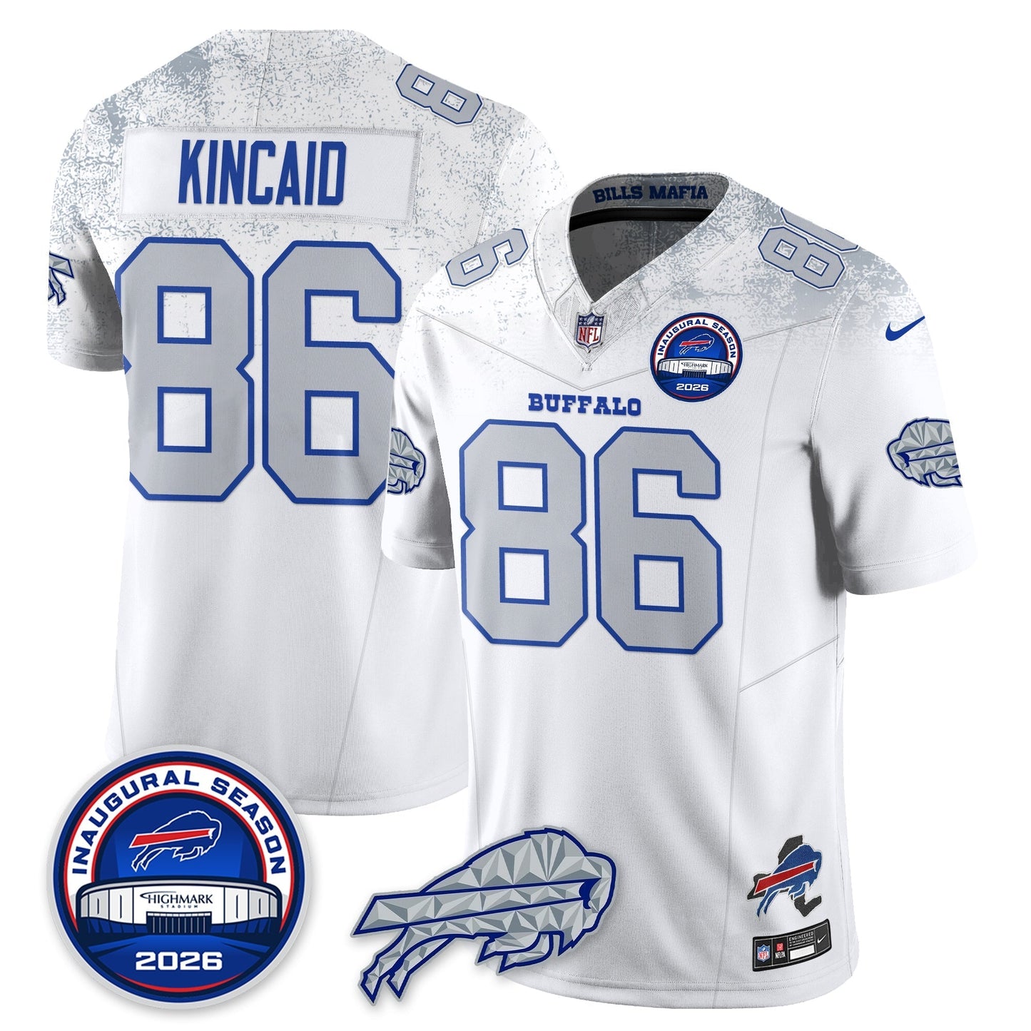 BUF 2026 Inaugural Season Patch Limited Gold Jersey - Stitched