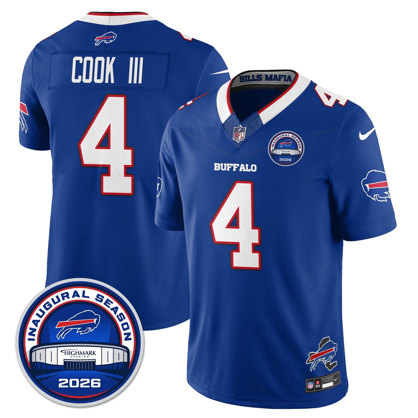 BUF 2026 Inaugural Season Patch Limited Jersey - Stitched