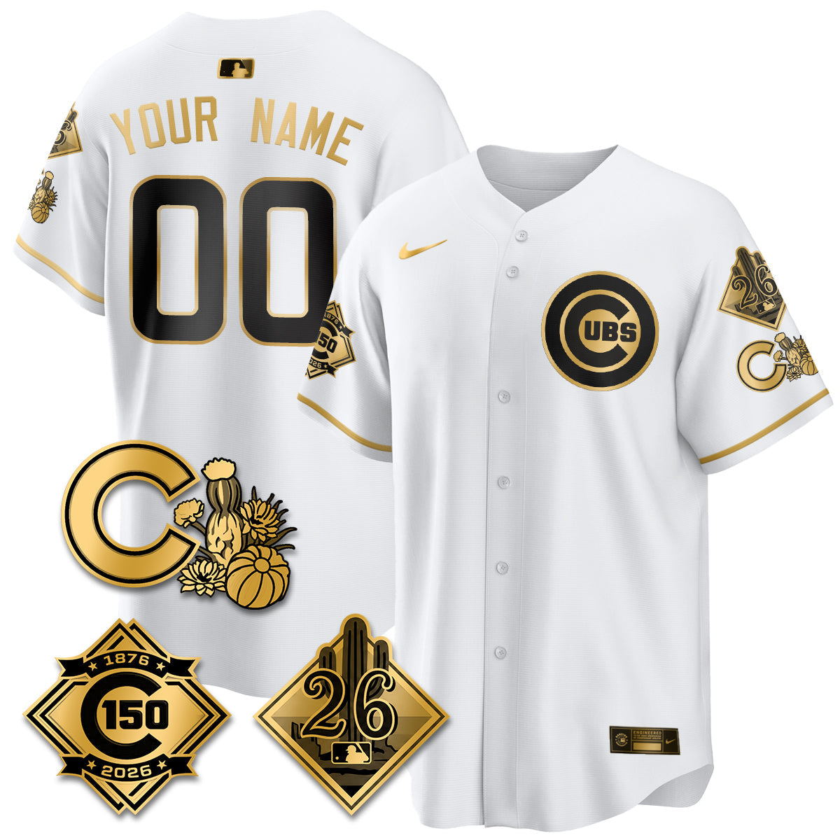 CHC 2026 Spring Training Vapor Limited Custom Jersey - 150th Anniversary Patch - All Stitched