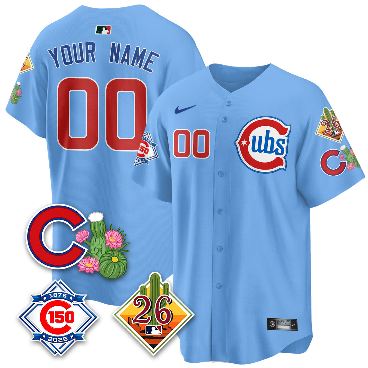 CHC 2026 Spring Training Vapor Limited Custom Jersey - 150th Anniversary Patch - All Stitched