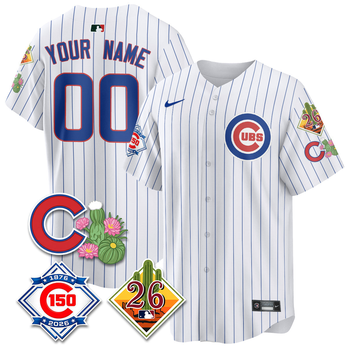 CHC 2026 Spring Training Vapor Limited Custom Jersey - 150th Anniversary Patch - All Stitched