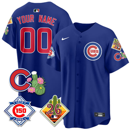 CHC 2026 Spring Training Vapor Limited Custom Jersey - 150th Anniversary Patch - All Stitched