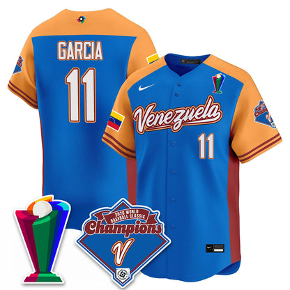 Venezuela Baseball 2026 World Baseball Classic Champions Limited Jersey - All Stitched